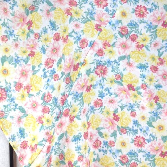 Lipslide Sleeveless Yellow Floral Tie Front Blouse L - Picture 5 of 7